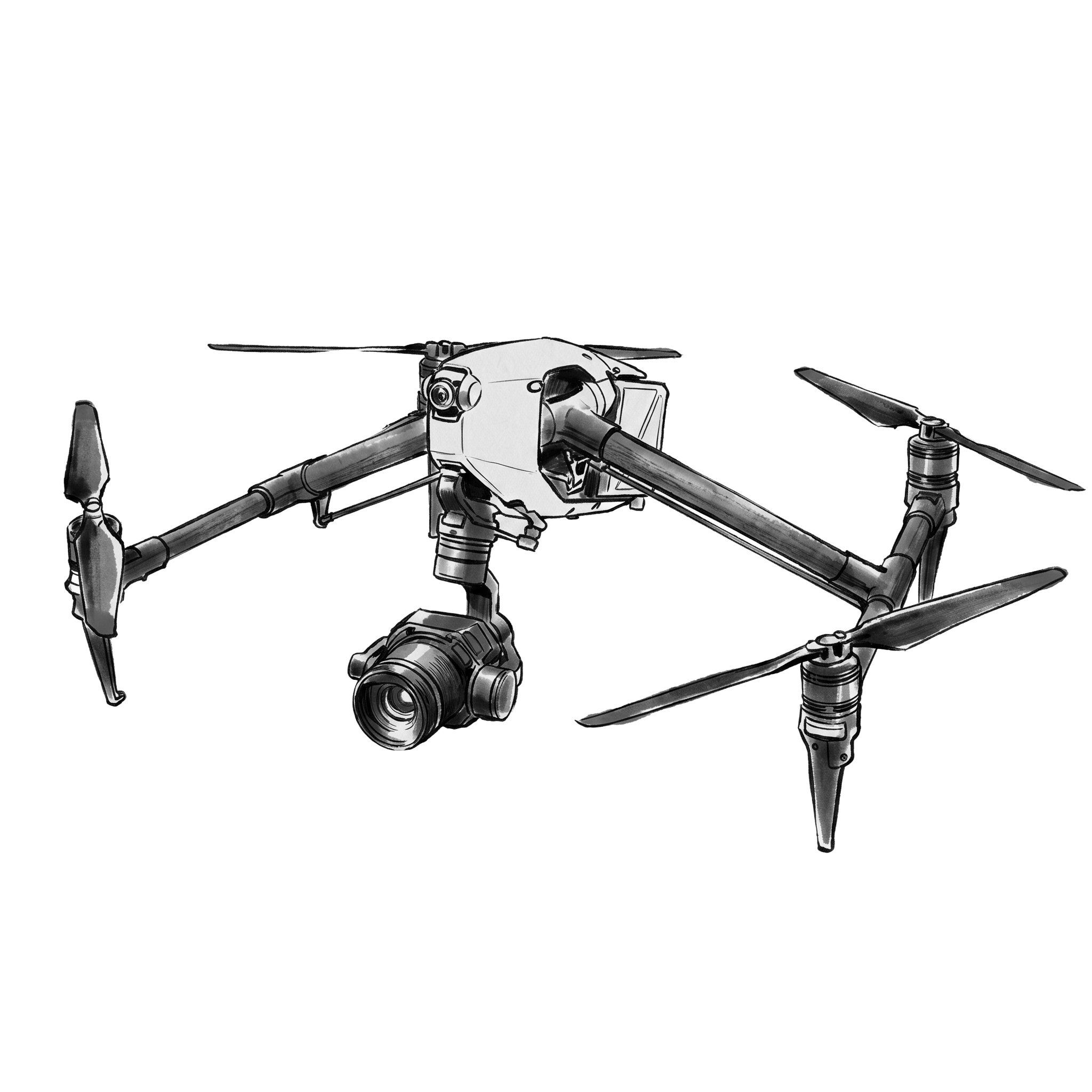 安定型ドローンによる空撮 1
